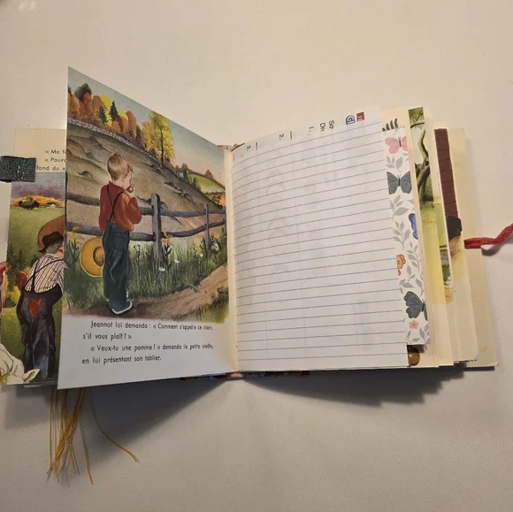 Tortillou Little Golden Book Handmade Decorated Junk Journal - Picture 7 of 13